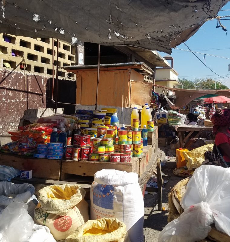 A typical market stall