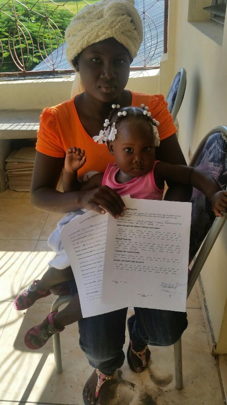 Lithamene and her daughter Fedline